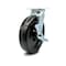 Service Caster 8 Inch Phenolic Swivel Caster with Roller Bearing and Brake SCC-30CS820-PHR-TLB - alternate 3